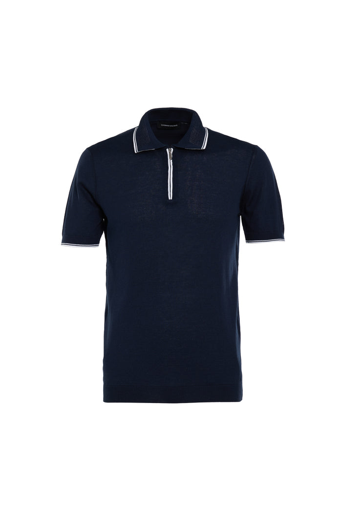 Carpi Knit Quarter Zip Polo