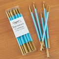 Caspari 6" Slim Metallic Birthday Candles, Set of 16
