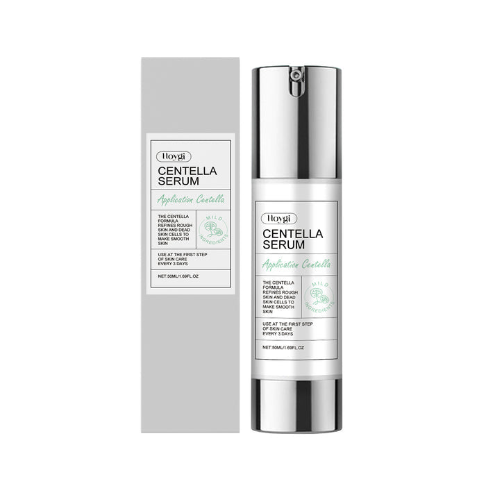 Soin hydratant à la centella asiatica pour raffermir et apaiser la peau, texture légère et hydratante, visible dans l'image.