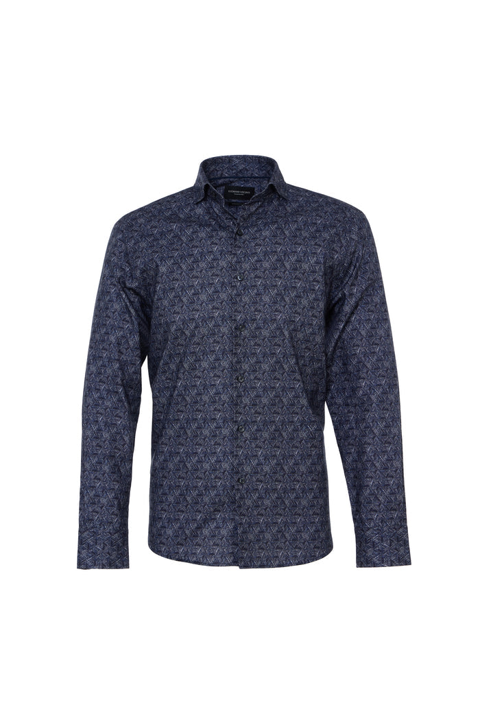 Chain Geo Print Shirt