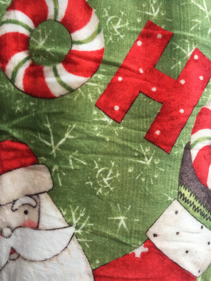 Christmas Debbie Mum Santa Ho Ho Ho Festive Throw or Wall Hanging