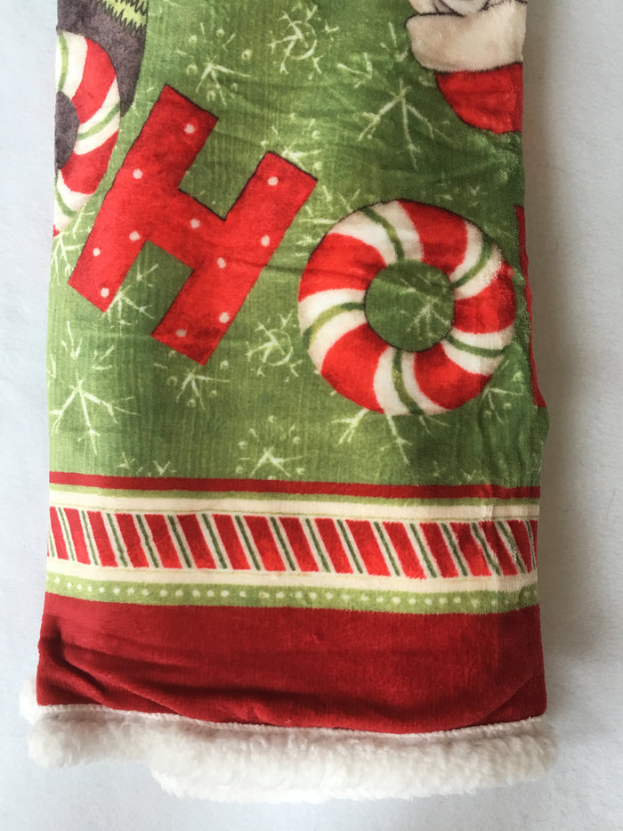 Christmas Debbie Mum Santa Ho Ho Ho Festive Throw or Wall Hanging