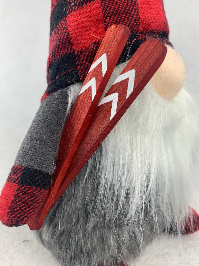 Christmas Medium Gnome Holding Skies