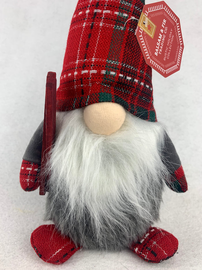 Christmas Medium Gnome Holding Skies
