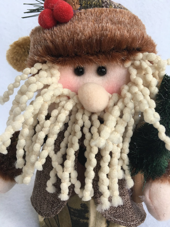 Christmas Plush Santa, Snowman or Moose With Flexible Legs