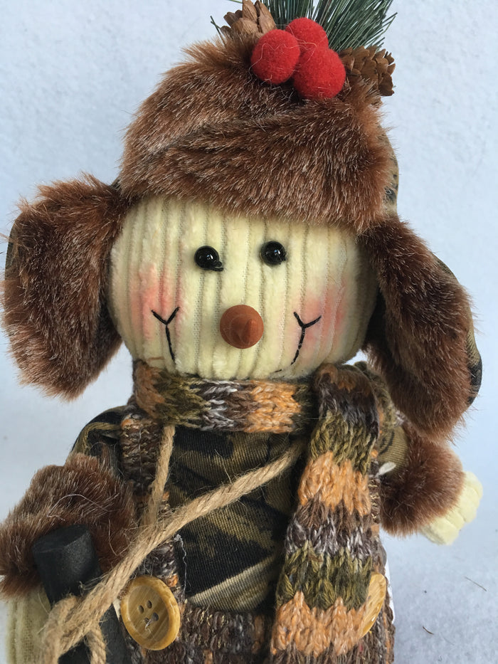 Christmas Plush Santa, Snowman or Moose With Flexible Legs