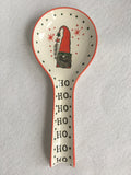 Christmas Santa Gnome Ho Ho Ho Spoon Rest