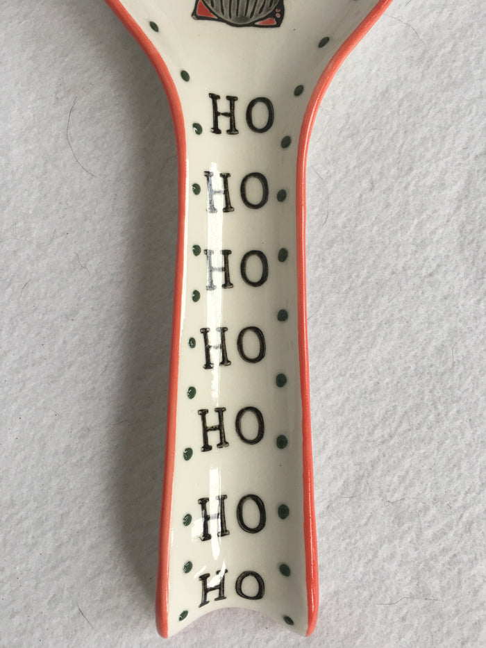 Christmas Santa Gnome Ho Ho Ho Spoon Rest