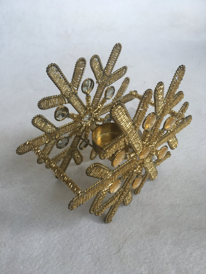 Christmas Snowflake Tea Light Holder