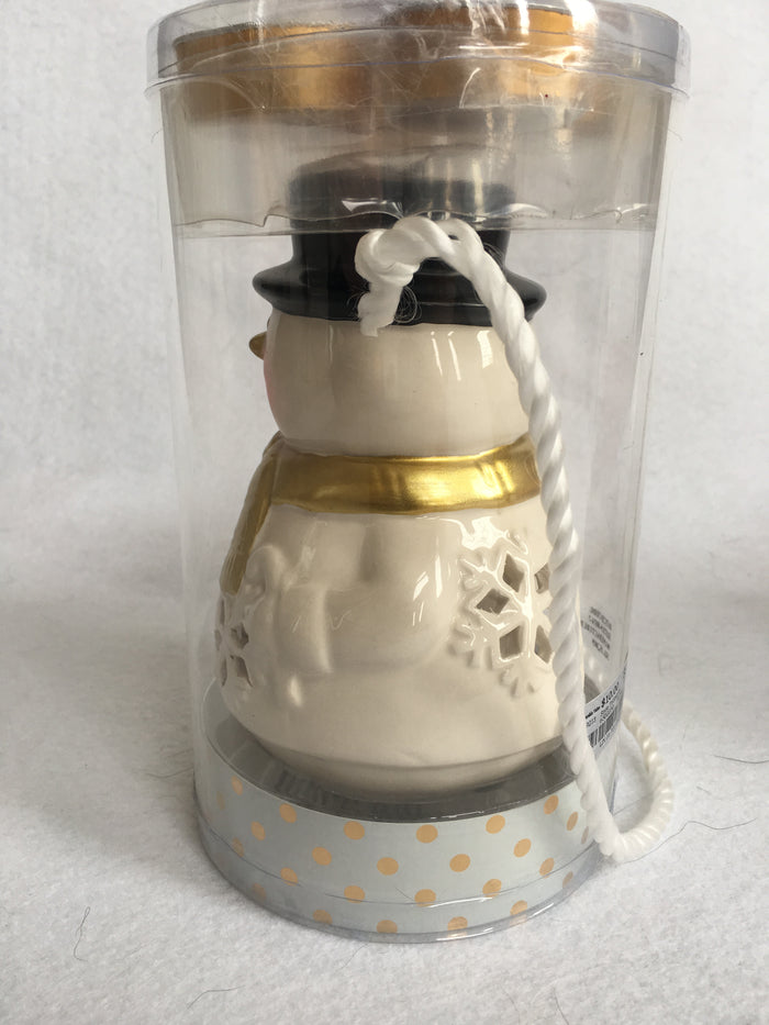 Christmas Snowman Tea Light Holder