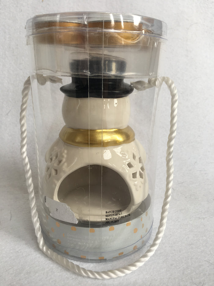 Christmas Snowman Tea Light Holder