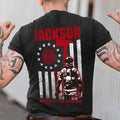 Apparel S / Black Circle Star - Name And Department Shirt