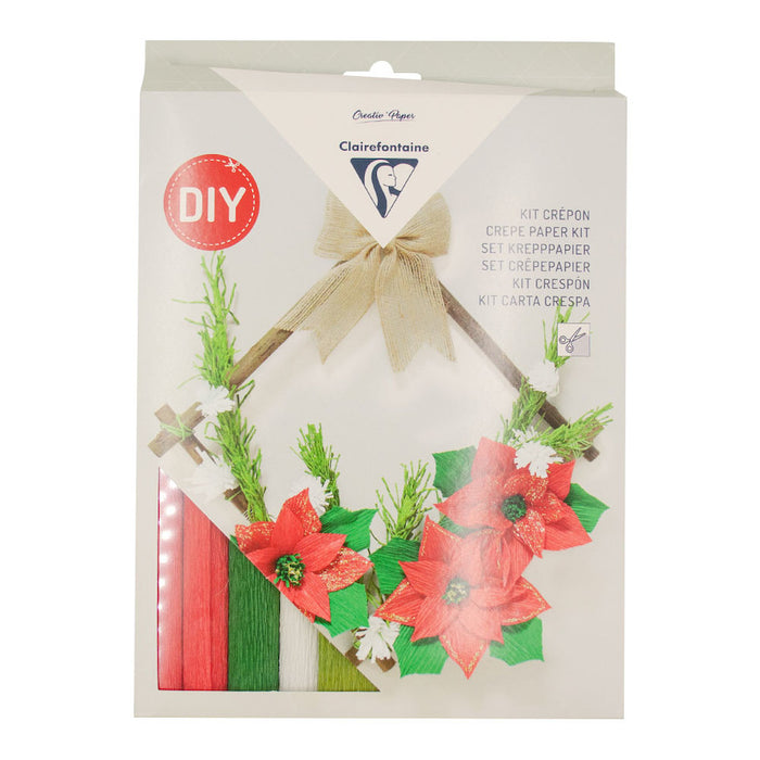 Clairefontaine Crepe Paper Kit Wreath of Flowers by Clairefontaine at Cult Pens