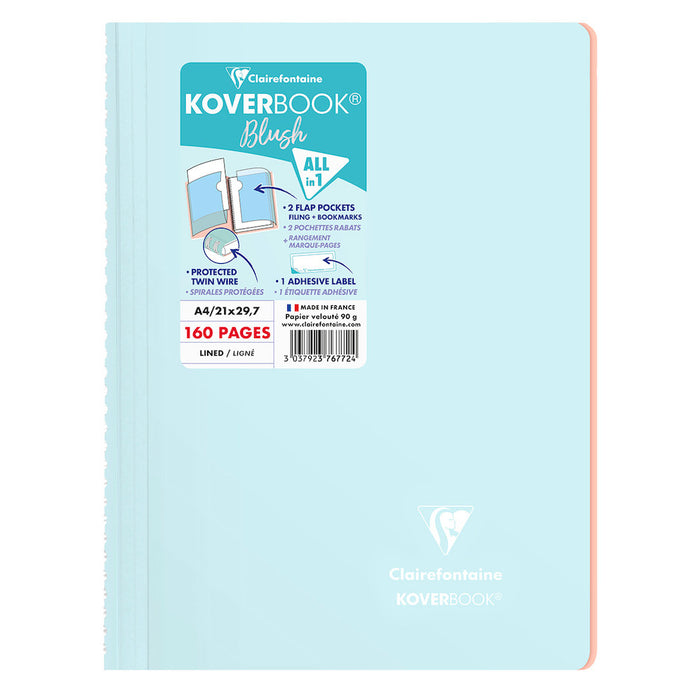 Clairefontaine Koverbook Blush Wirebound Notebook A4 by Clairefontaine at Cult Pens