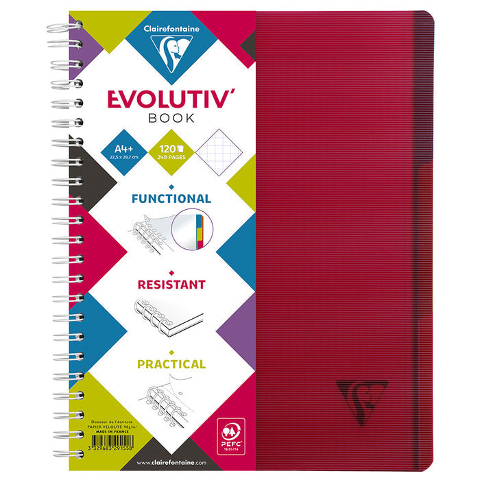 Clairefontaine Linicolor Wirebound Notebook A4 by Clairefontaine at Cult Pens