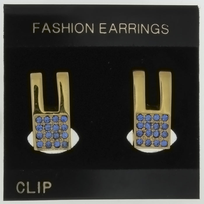 CLIP-ON SWAROVSKI CRYSTAL EARRINGS