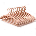 CmfwaMedsr Plastic Non-Slip Adult Hanger,360 Degree Swivel Hook Ultra Thin Space Saving Flexibility Strong Clothes Stand Coat Trouser Skirt Bra-Pink 10 Pack