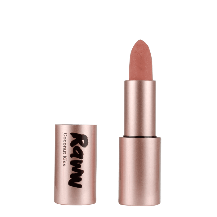 Coconut Kiss Lipstick (Angelic Almond) | RAWW Cosmetics | 01