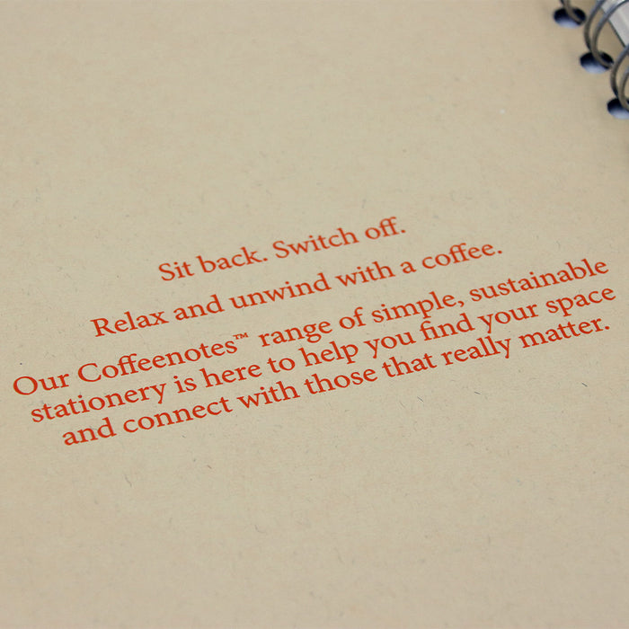 Coffeenotes Grande Wiro Notebook Kraft by Coffeenotes at Cult Pens