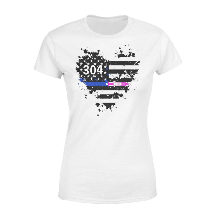 Apparel XS / White Personalized Shirt - Color Drop Heart - Needle - Standard Women's T-shirt - DSAPP
