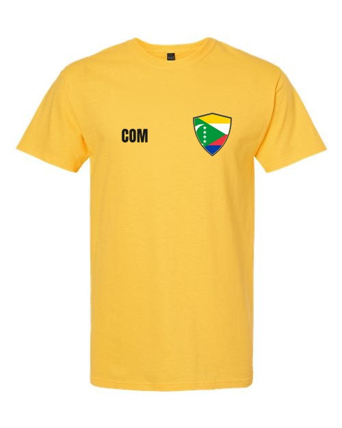 Comoros Soccer Tee — Retro National Crest | NYC Factory