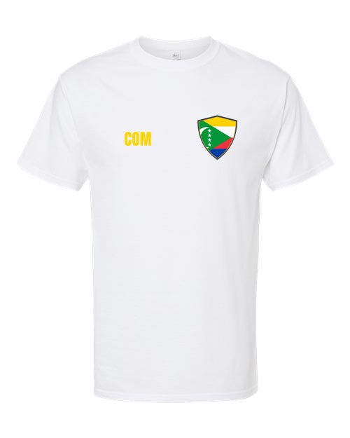Comoros Soccer Tee — Retro National Crest | NYC Factory
