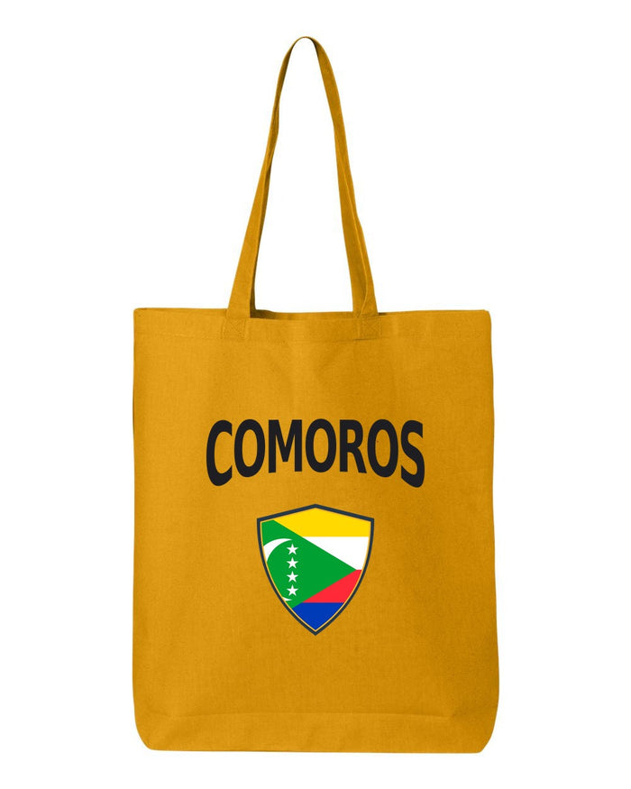 Comoros Soccer Tote Bag — Arched National Crest | NYC Factory