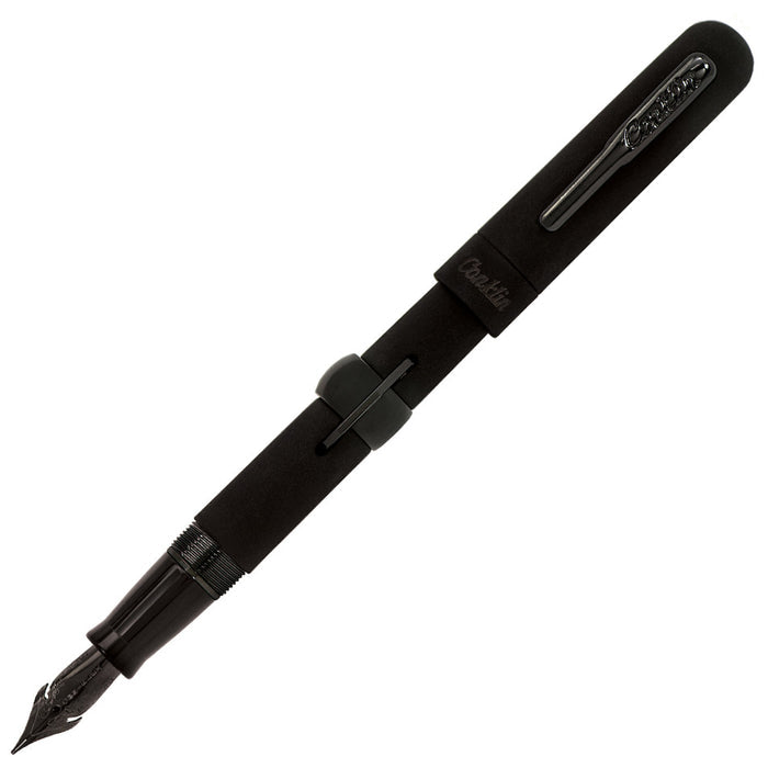 Conklin Mark Twain Crescent Filler 1898 Fountain Pen Limited Edition Superblack Gunmetal by Conklin at Cult Pens