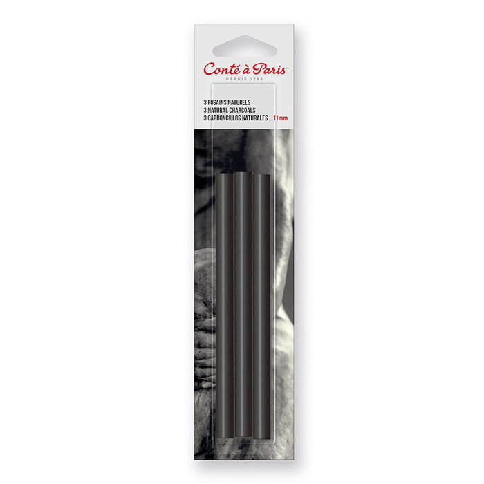 Conté à Paris Natural Charcoal Set of 5 6mm by Conté à Paris at Cult Pens