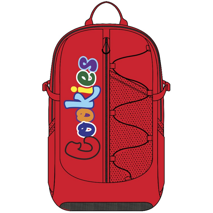 COOKIES SMELL PROOF "THE BUNGEE" NYLON BACKPACK W/ CHENIILLE LETTERING