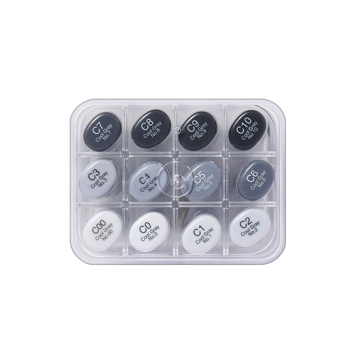 Copic Sketch Marker Pen Cool Grey Set of 12