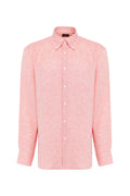 Coral Linen Long Sleeve Shirt