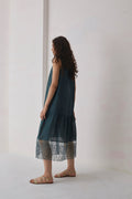 COTTON SILK UNDERLAYER WITH ORGANZA