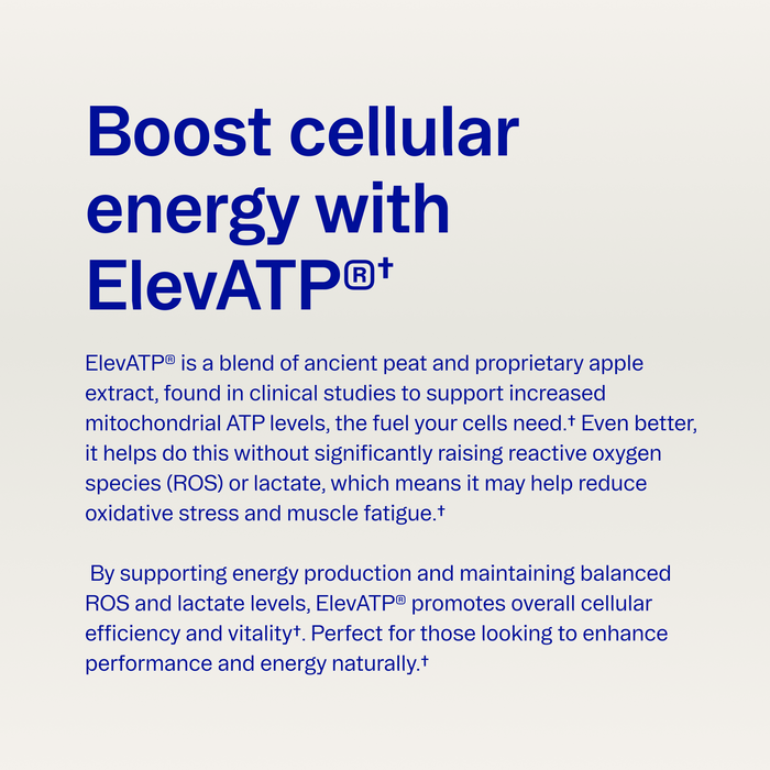Advertisement for ElevATP with blue text on a white background
