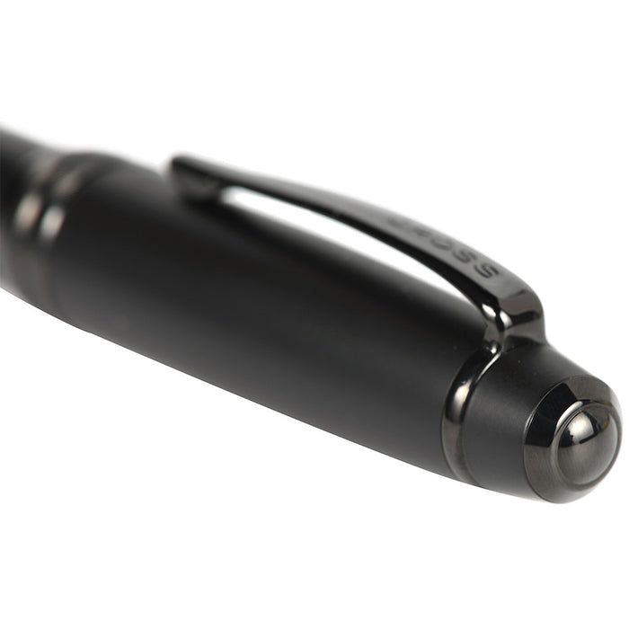 Cross Bailey Ballpoint Pen Black Lacquer with Black Trim by Cross at Cult Pens