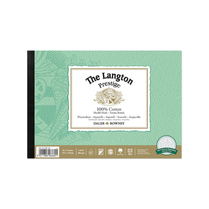 Daler-Rowney Langton Prestige Watercolour Pad CP 10x7 by Daler-Rowney at Cult Pens