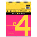 Daler-Rowney Red & Yellow Spiral Pad A4 by Daler-Rowney at Cult Pens