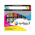 Daler-Rowney System3 Acrylic Paint 22ml Starter Set of 6 by Daler-Rowney at Cult Pens