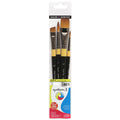 Daler-Rowney System3 Acrylic Short Handle Brush 401 Set of 4 by Daler-Rowney at Cult Pens