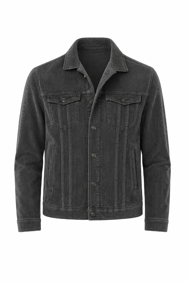 Dark Grey Corduroy Jacket