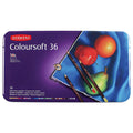 Derwent Coloursoft Coloured Pencil Tin of 36 by Derwent at Cult Pens