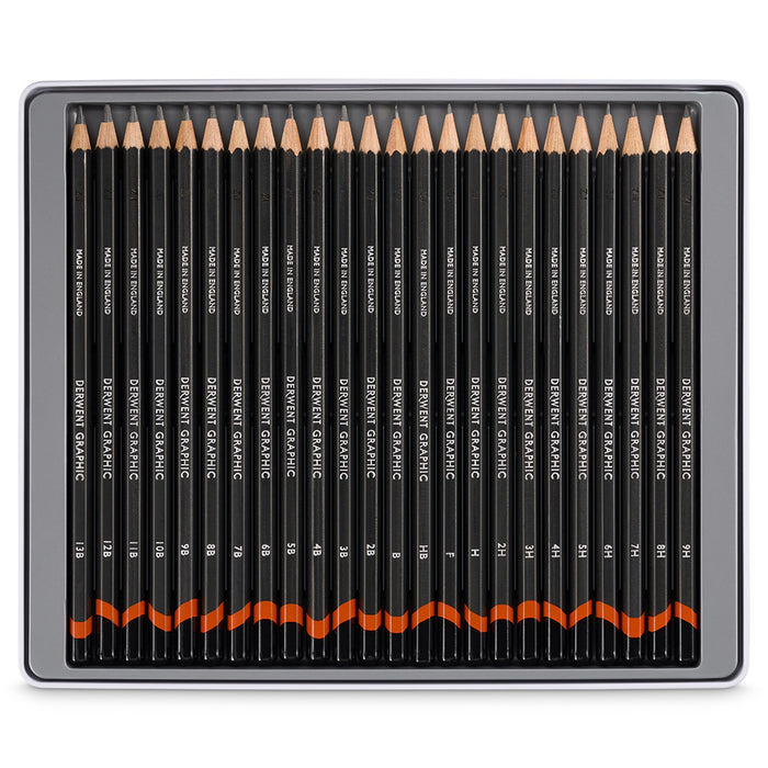 Derwent Graphic Graphite Pencil Tin of 24