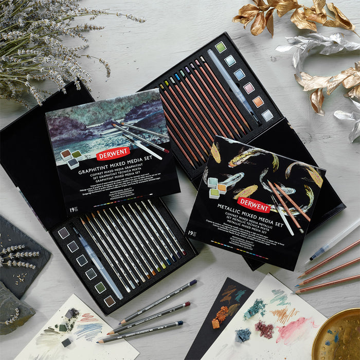 Derwent Metallic Mixed Media Set by Derwent at Cult Pens
