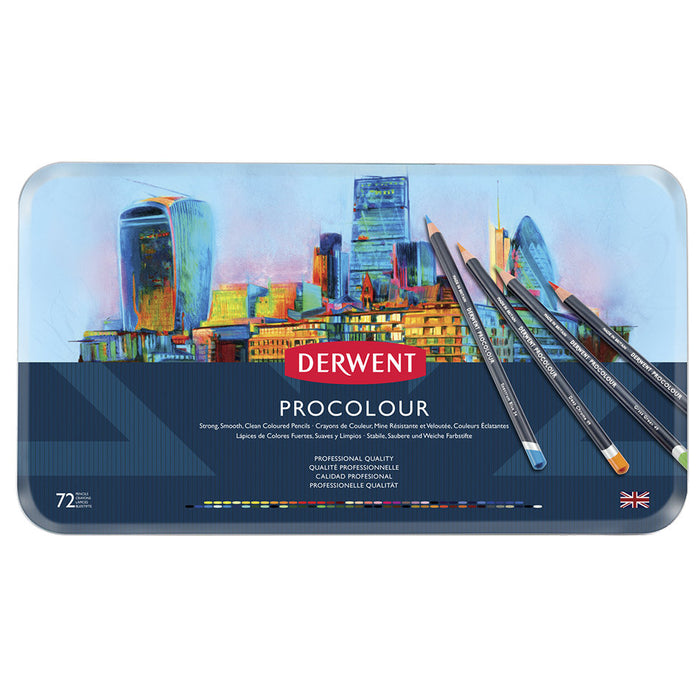 Derwent Procolour Pencil Tin of 72 by Derwent at Cult Pens