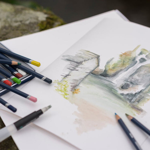 Derwent Watercolour Pencils Tin of 12 by Derwent at Cult Pens