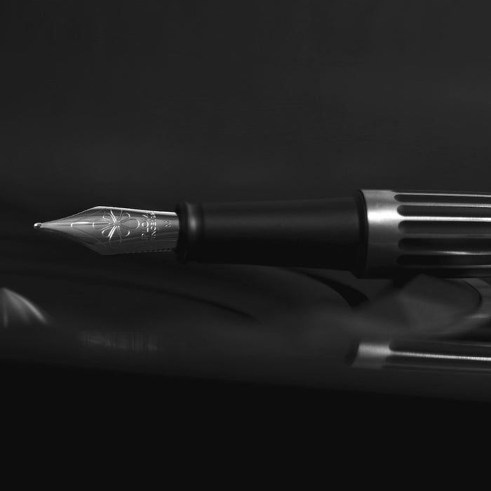 Diplomat Aero Fountain Pen Stripes Black by Diplomat at Cult Pens