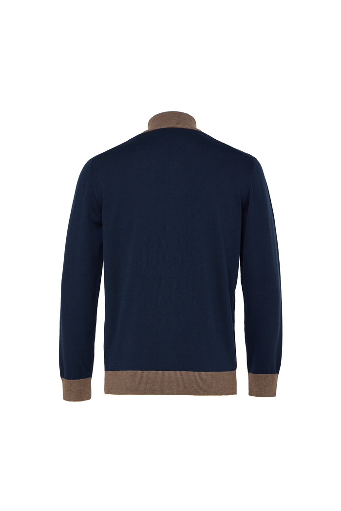 Double Full Zip Sweater