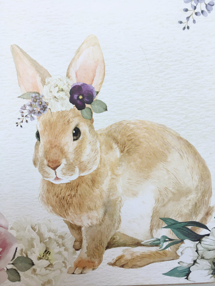 Easter Blessings With Bunny Sign