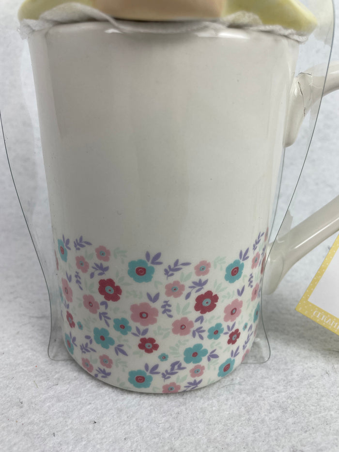 Easter Gnome Welcome Spring Ceramic Mug With Lid