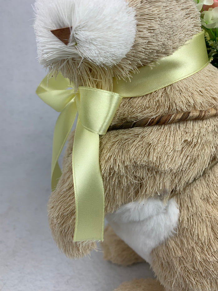 Easter Large Bunny Carrying Backpack with Flowers